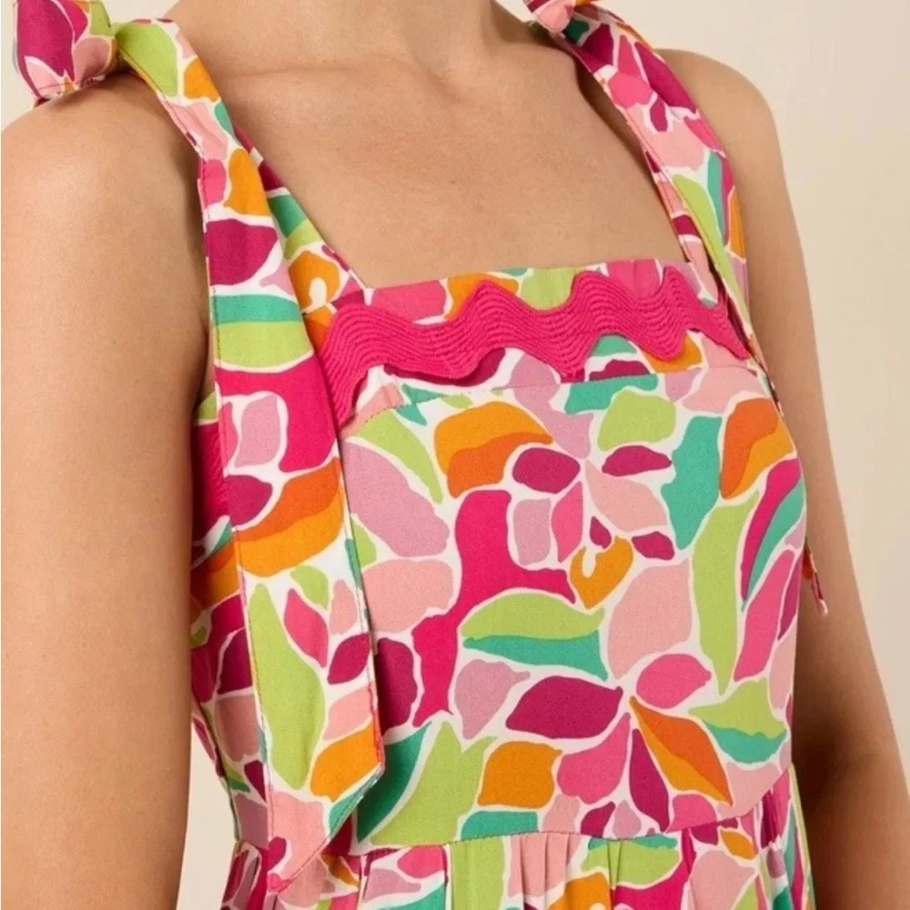 Umgee Caroline Maxi Dress with Ric Rac - Picture 3 of 5